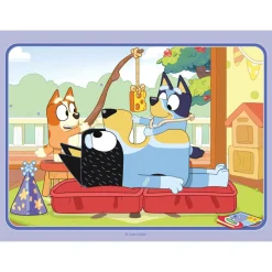 Ravensburger Puzzle Bluey, Colección Puzzle 4 in a box, 10, 12, 14, 16 Piezas, Puzzle para Niños, Ed