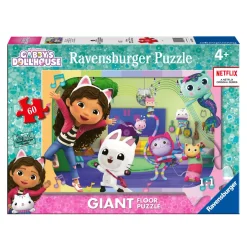 Ravensburger Puzzle Gabby´s Dollhouse, Colección 60 Giant Suelo, 60 Piezas, Puzzle para Niños, Edad