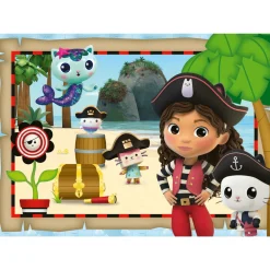 Ravensburger Puzzle Gabby´s Dollhouse B, Colección 24 Giant Suelo, 24 Piezas, Puzzle para Niños, Eda