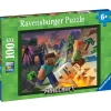 Ravensburger Puzzle Minecraft, 100 Piezas XXL, Edad Recomendada 6+ Años