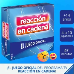 Ravensburger Reaccion a Cadena, Juego de Mesa TV, 2-4 Jugadores, 10+ Años