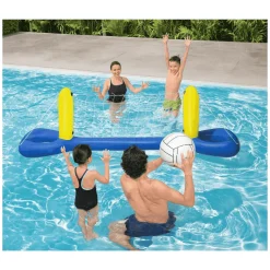 Red Hinchable Voleyball Juego de Piscina 241x61 cm