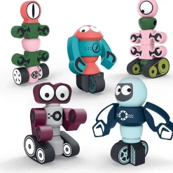 Robots magnéticos apilables Pack 5