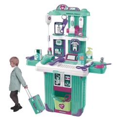 Role Planet Trolley Doctor – Maletín médico de ruedas con más de 20 piezas (3+)