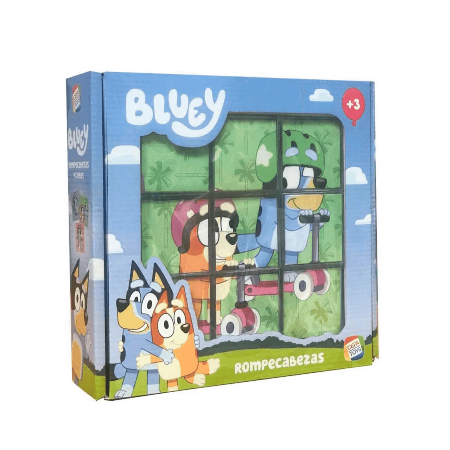 Rompecabezas 9 Cubos Bluey