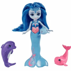 Royal Enchantimals Ocean Kingdom Muñeca Dorinda Dolphin con Mascota 4 años