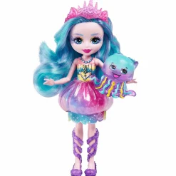 Royal Enchantimals Ocean Kingdom Muñeca Jelanie Jellyfish con mascota 4 años
