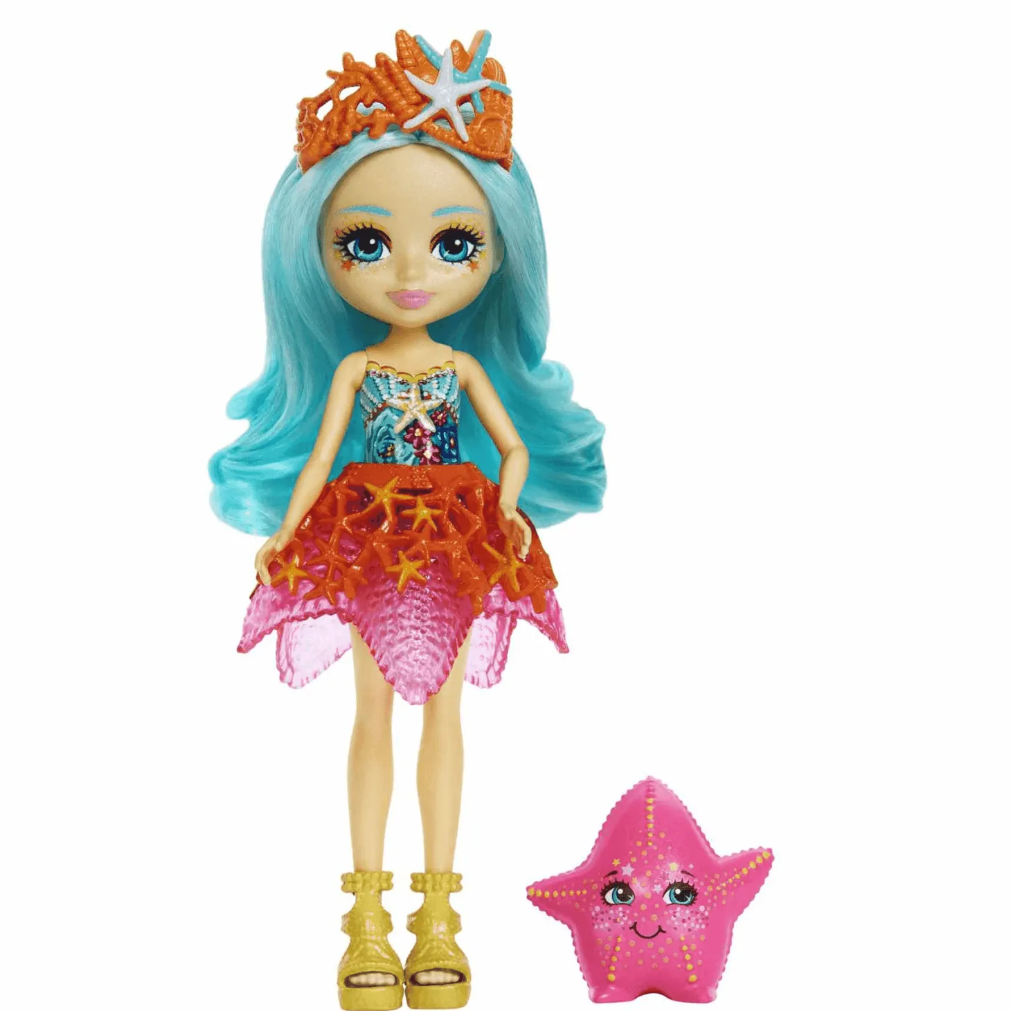 Royal Enchantimals Ocean Kingdom Muñeca Starla Starfish con mascota 4 años