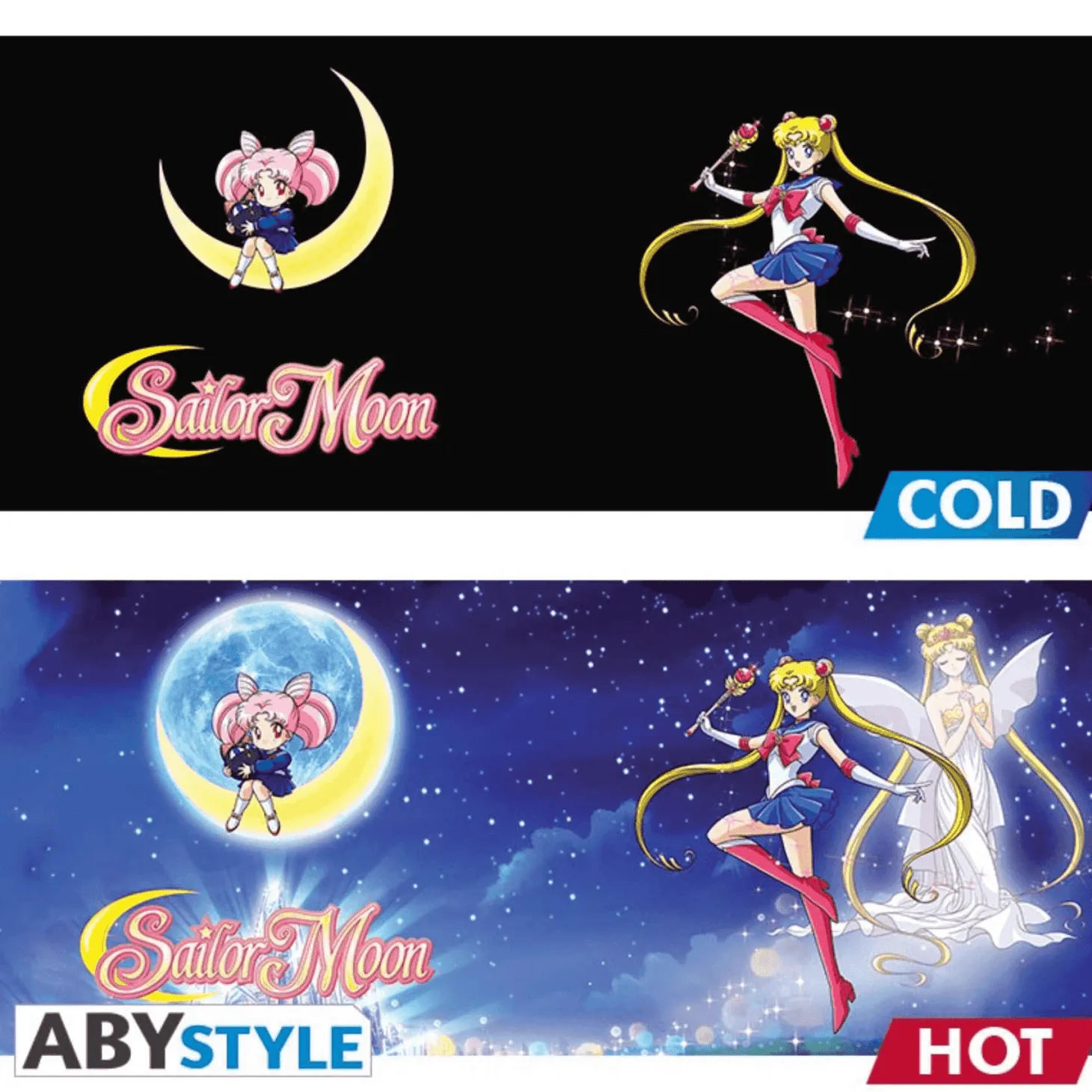 Sailor Moon Taza Efecto Térmico Sailor&Chibi 460 ml