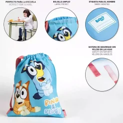 Saquito Escolar Bluey 33cm Artesania Cerdá