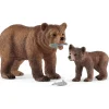 Schleich Set de Figuras Grizzly con su Cría