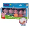 Set 5 Figuras de Baño Peppa Pig (Familia)