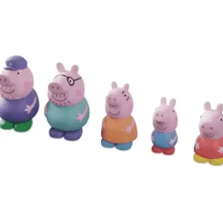 Set 5 Figuras de Baño Peppa Pig (Familia)