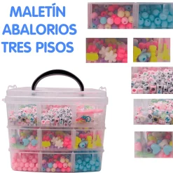 Set Abalorios Perlitas En Caja Con Asa