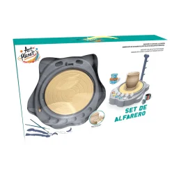 Set de alfarero con torno eléctrico y arcilla (Art Planet)