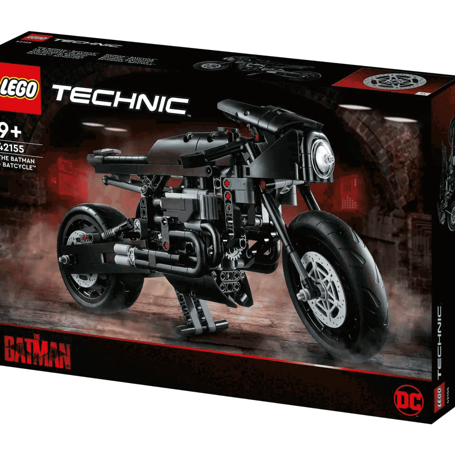 Set de juguete para construir LEGO Technic 42155 THE BATMAN BATMOTO 641 piezas