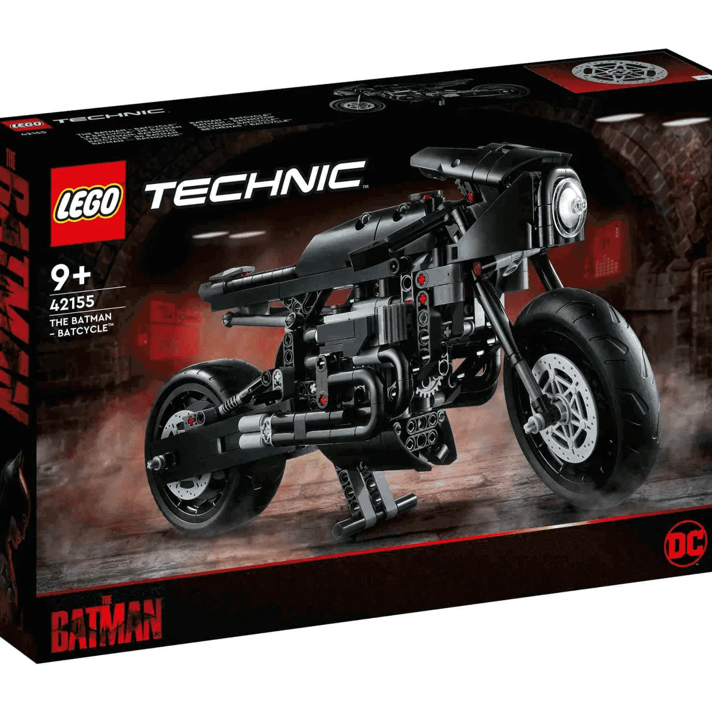 Set de juguete para construir LEGO Technic 42155 THE BATMAN BATMOTO 641 piezas