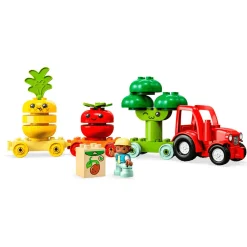 Set de juguete para construir Mi Primer LEGO DUPLO 10982 Tractor de Frutas y Verduras 19 piezas