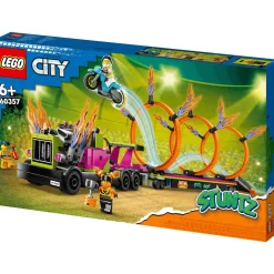 Set de juguetes de construcción LEGO City 60357 Desafío Acrobático Camión y Anillos de Fuego 479