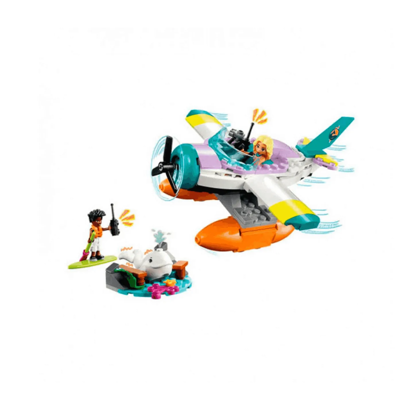 Set de juguetes de construcción LEGO Friends 41752 Avión de Rescate Marítimo 203 piezas