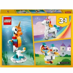 Set de juguetes de construcción LEGO Creator 31140 Unicornio Mágico (145 piezas)