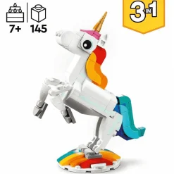 Set de juguetes de construcción LEGO Creator 31140 Unicornio Mágico (145 piezas)