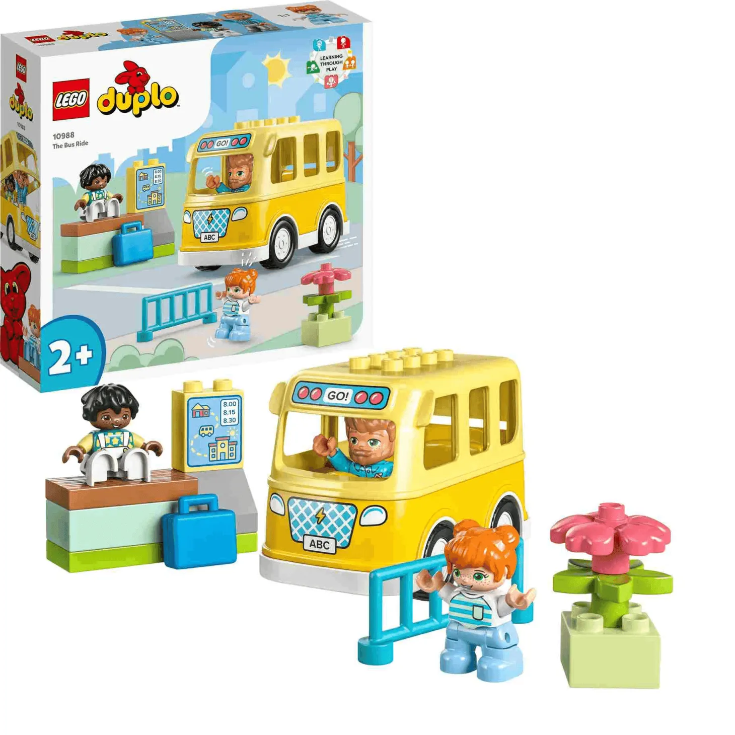 Set de juguetes de construcción Mi Ciudad LEGO DUPLO 10988 Paseo en Autobús 16 piezas