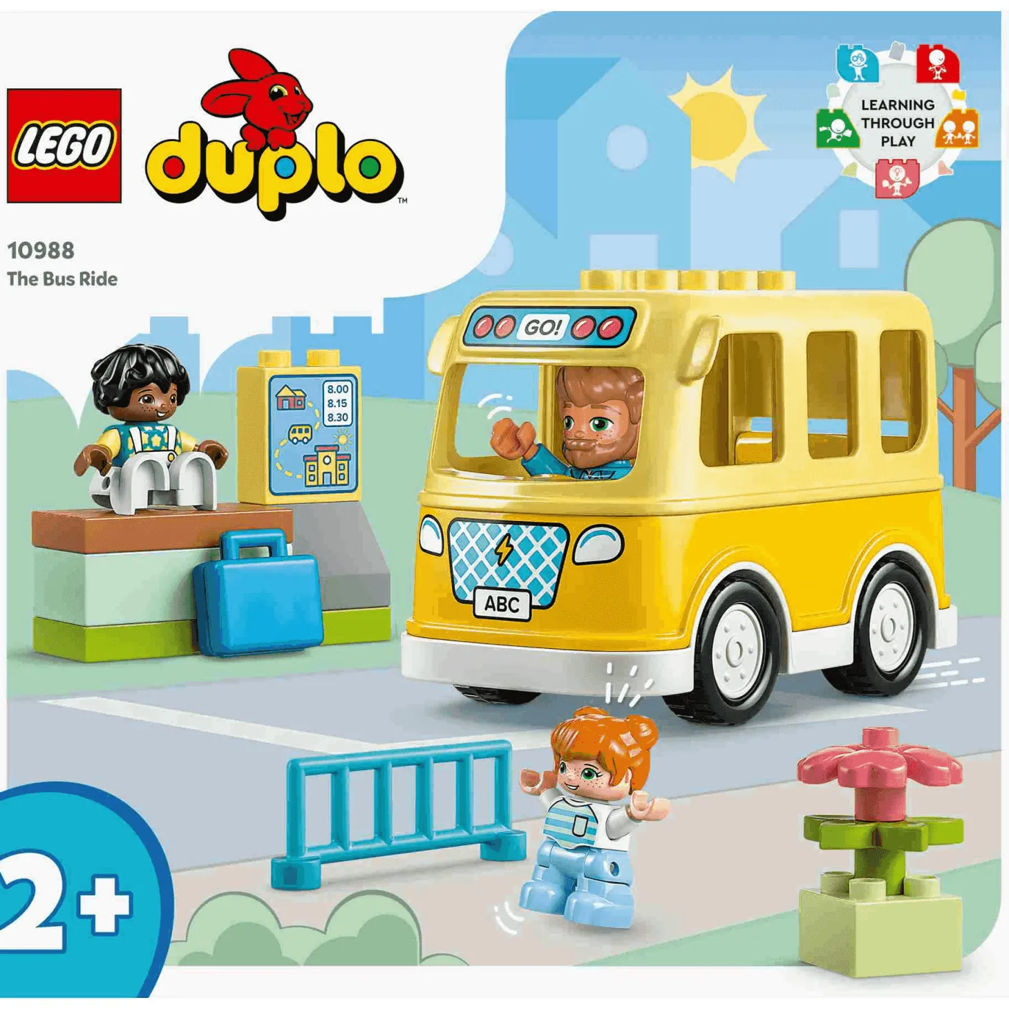 Set de juguetes de construcción Mi Ciudad LEGO DUPLO 10988 Paseo en Autobús 16 piezas