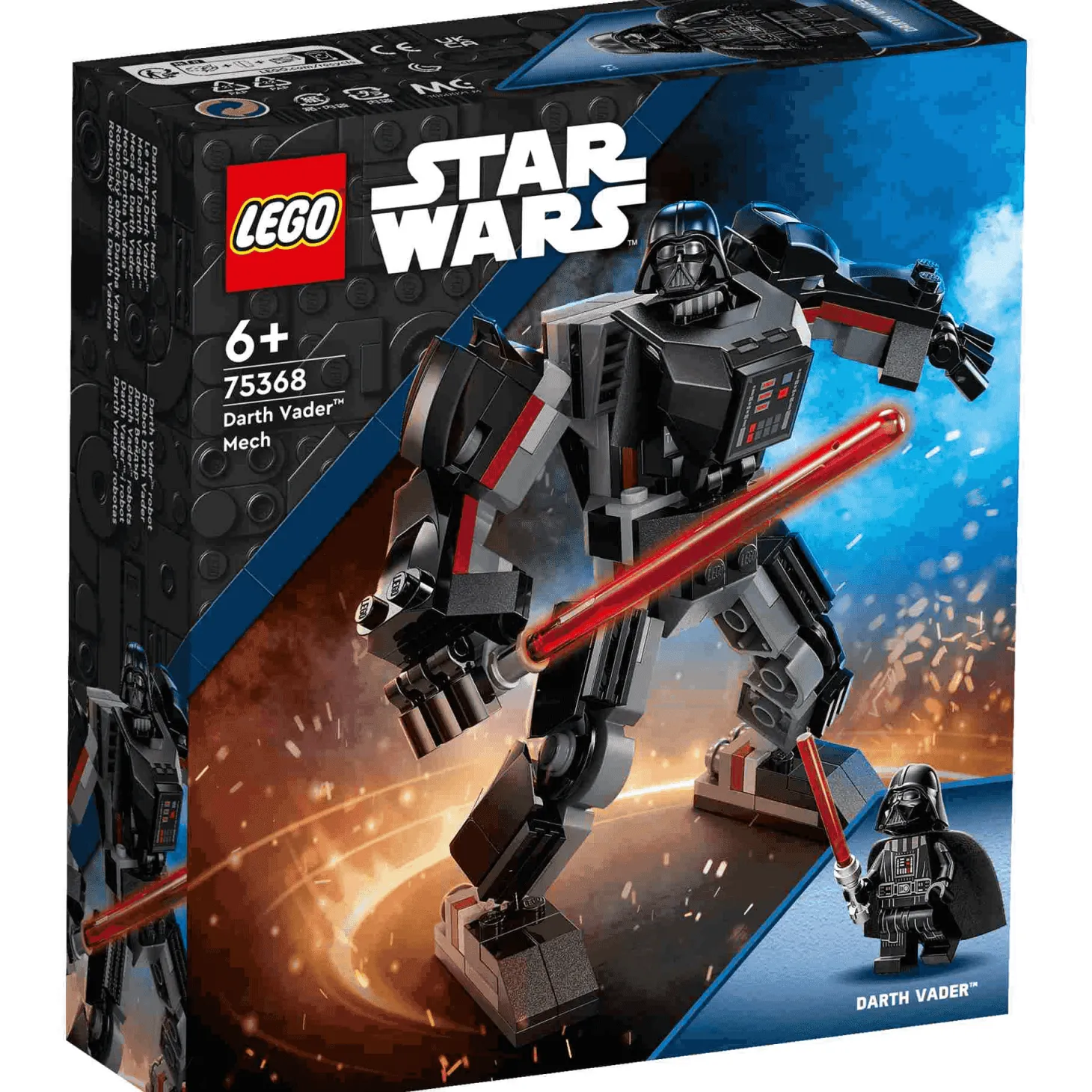 Set de juguetes de construcción LEGO Star Wars 75368 Meca de Darth Vader 139 piezas