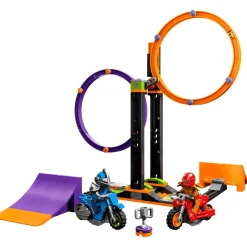 Set de juguetes de construcción LEGO City 60360 Desafío Acrobático Anillos Giratorios 117 piezas