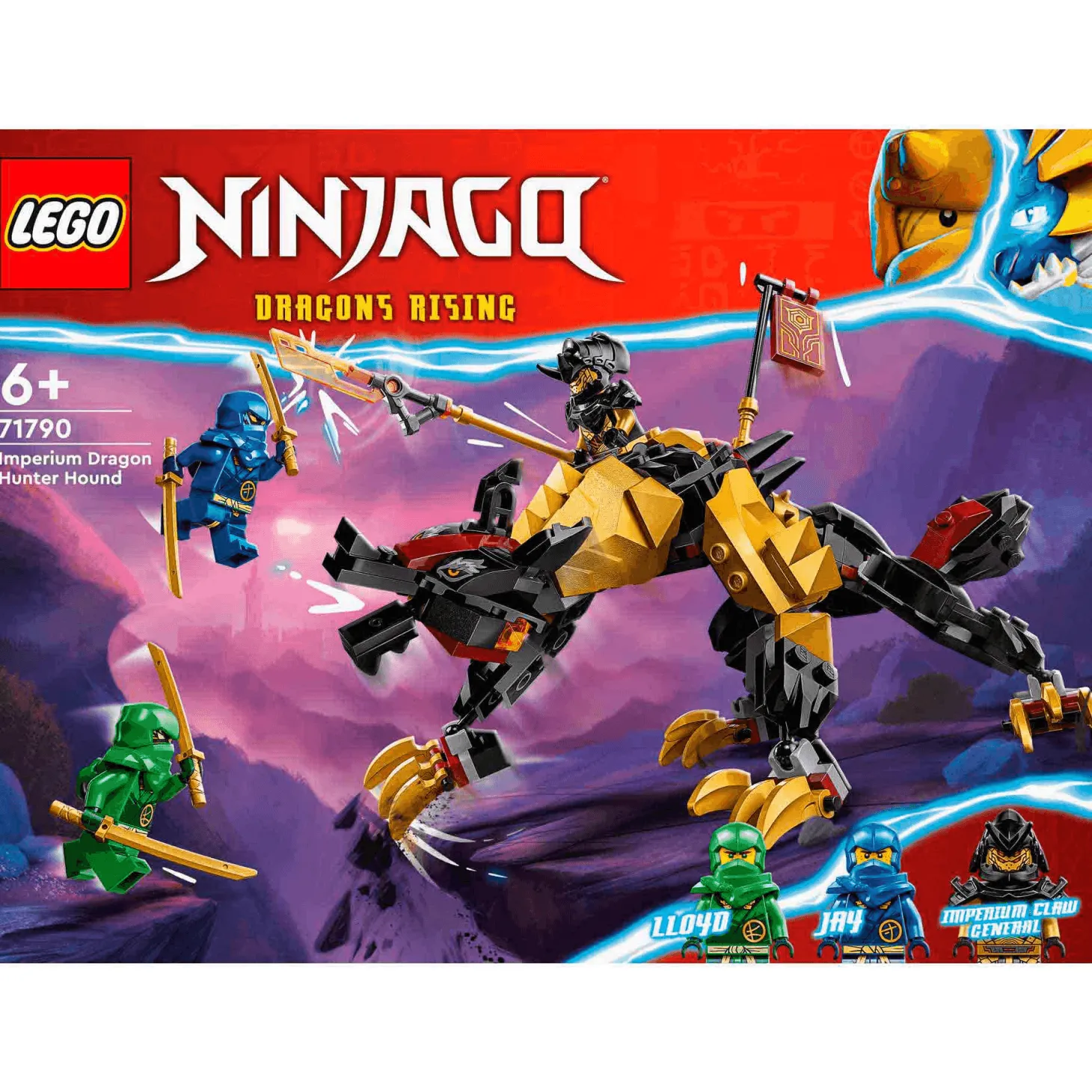 Set de juguetes de construcción LEGO NINJAGO 71790 Sabueso Cazadragones de Imperio 198 piezas