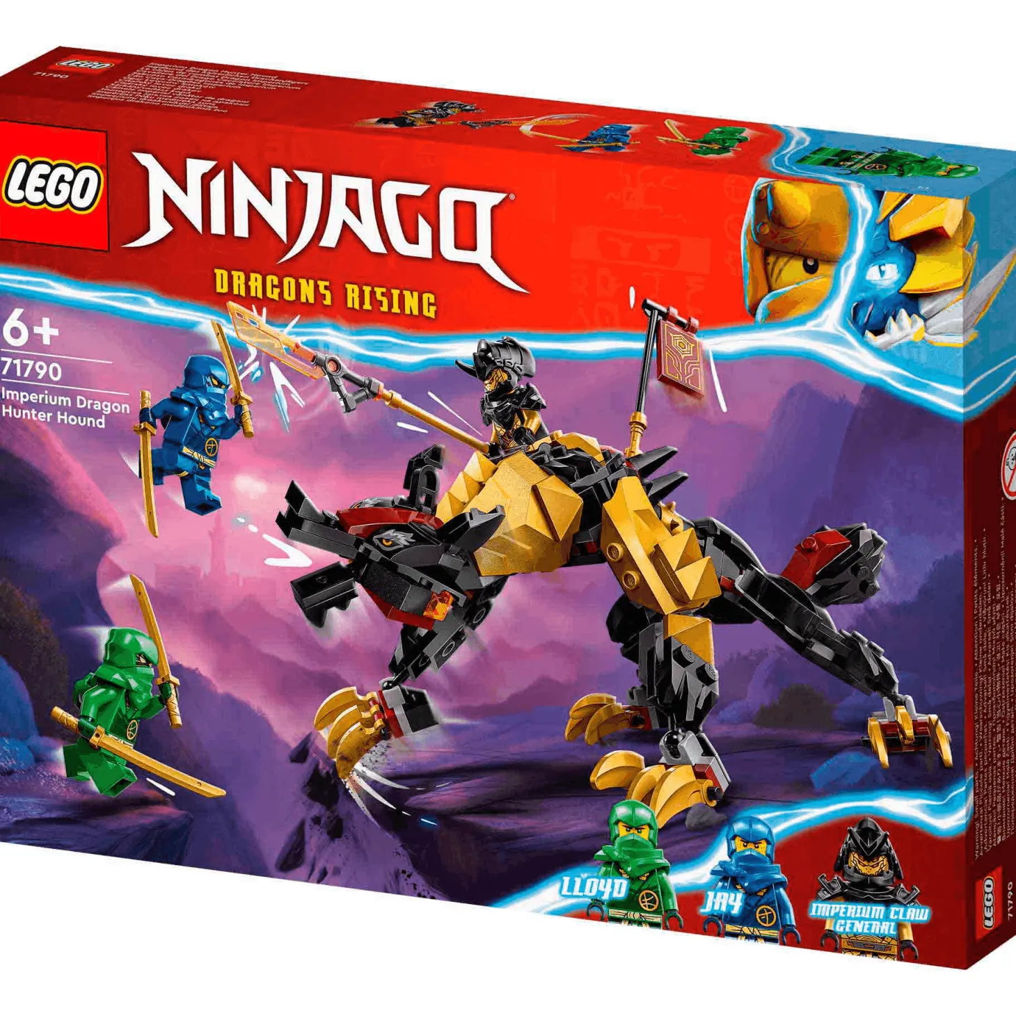 Set de juguetes de construcción LEGO NINJAGO 71790 Sabueso Cazadragones de Imperio 198 piezas