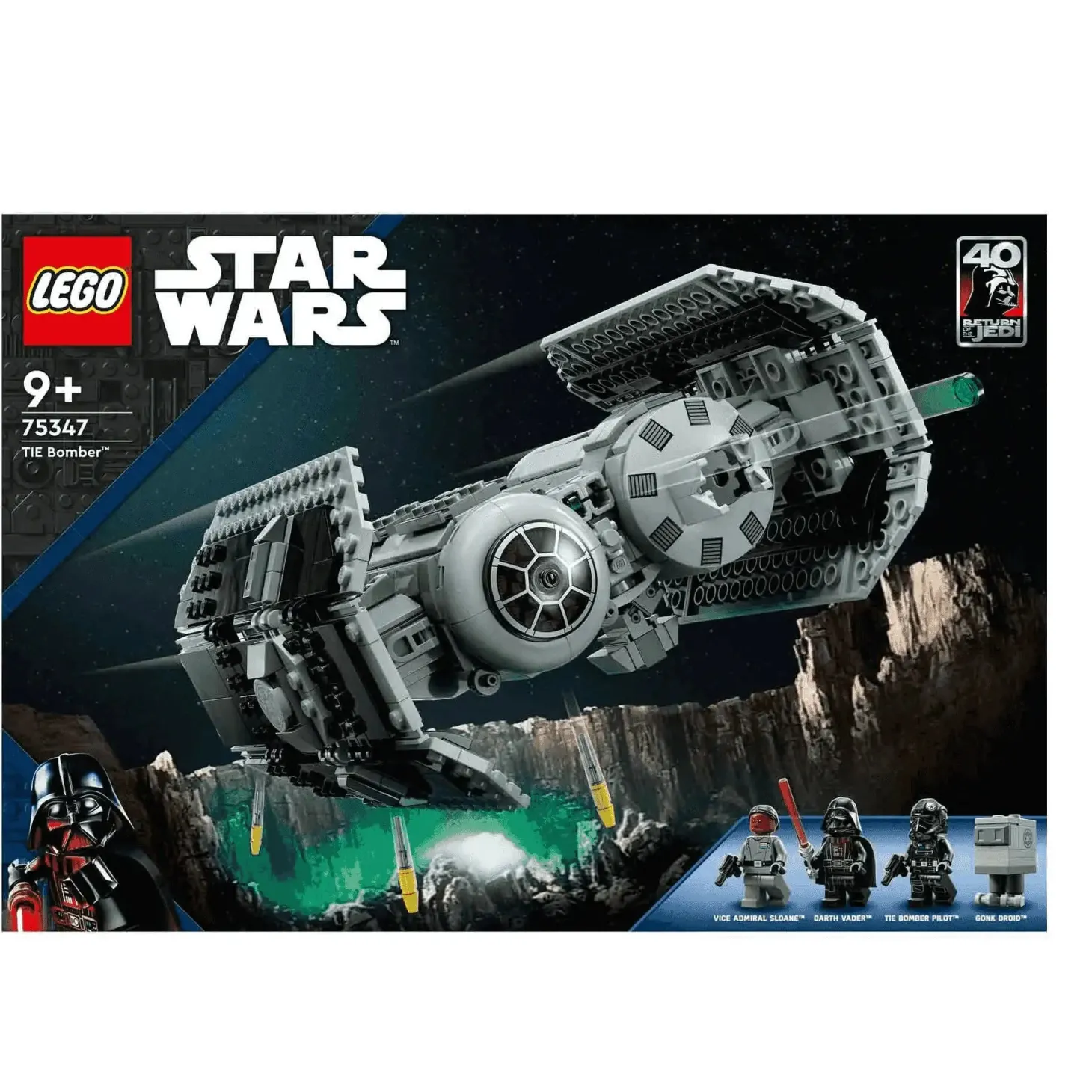 Set de juguetes de construcción LEGO Star Wars 75347 Bombardero TIE (625 piezas)
