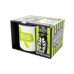Set de Taza y Llavero 'Beetlejuice'