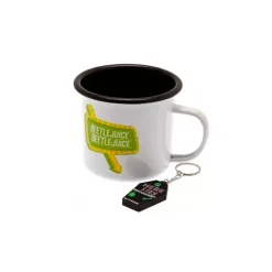 Set de Taza y Llavero 'Beetlejuice'