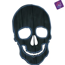 Silueta neon Calavera para disfraz