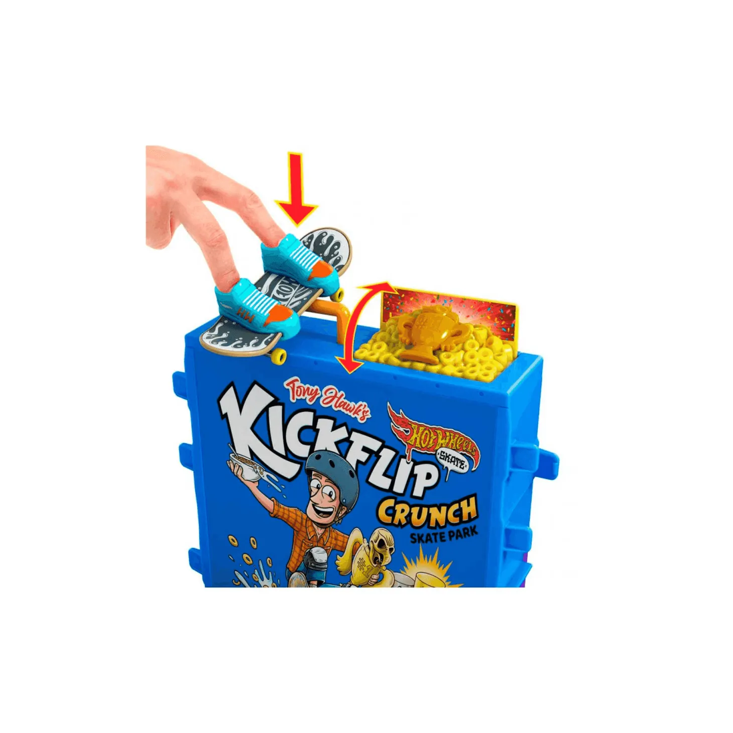 Skate Tony Hawk Cereal Bowl Fingerboard Hot Wheels