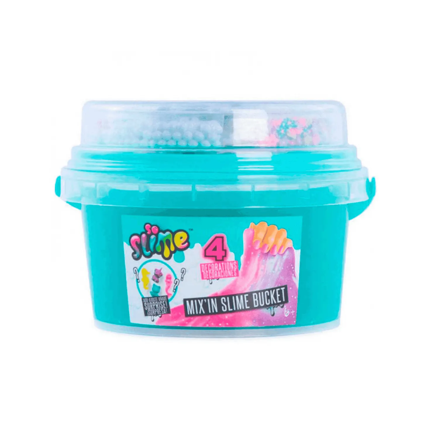 Slime Bucket Con Decoraciones Diferentes Modelos