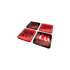 Stranger Things - Set de 4 Posavasos con Frases | Protección y Estilo Retro