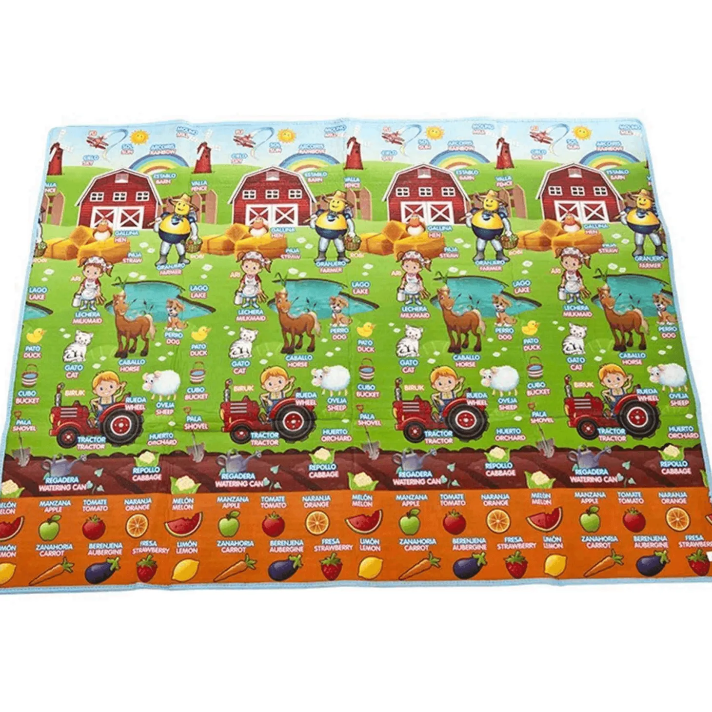 Super Robi Tapiz 2 Caras Bilingüe| Juguete Infantil