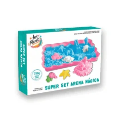 Super Set Arena Mágica — Art Planet (3+) | Arena moldeable con moldes