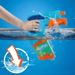 Super Soaker Dunk Fill Doble | Pack 2 Pistolas de Agua con Llenado Rápido | Desde 6 Años | Hasbro