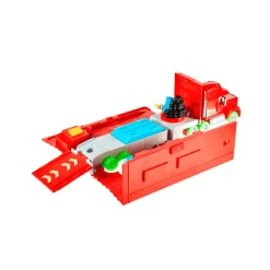 Supercamión Mack Glow Racers transformable en pista de Disney Pixar