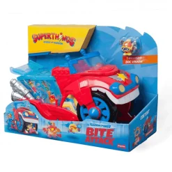 SuperThings Kazoom Power Bite Attack con jaula y figura