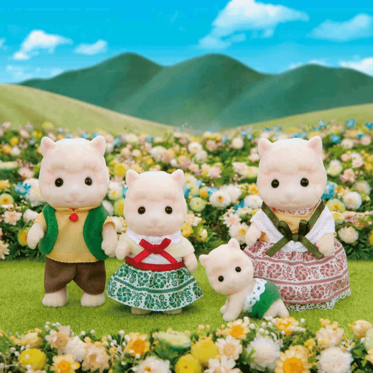 Sylvanian Families Familia Alpaca