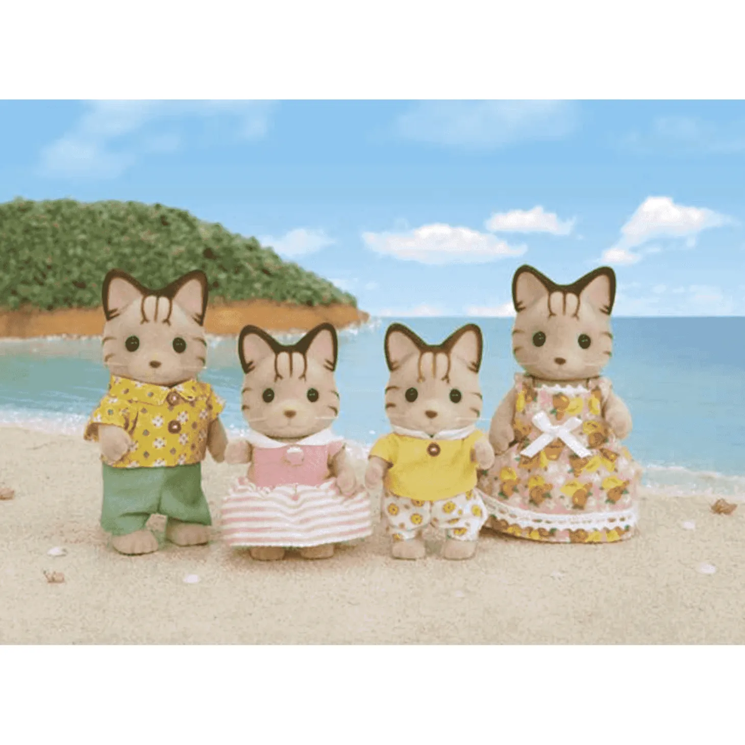 Sylvanian Families Familia Gato de Rayas