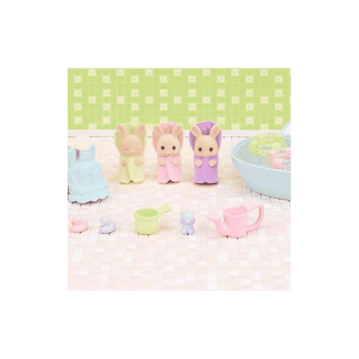 Sylvanian Families La Hora Del Baño De Los Trillizos