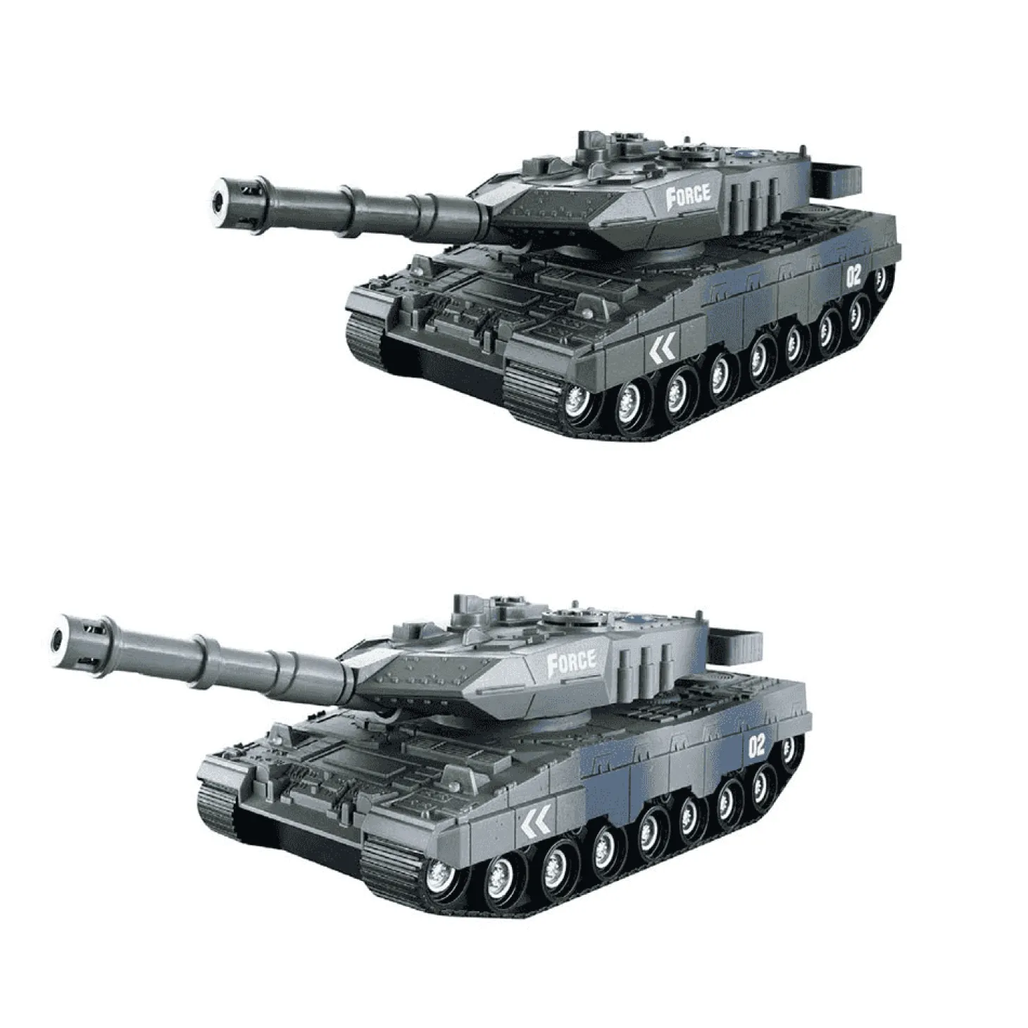 Tanque Leopard con luces, sonidos y movimiento por inercia (Motor Planet)