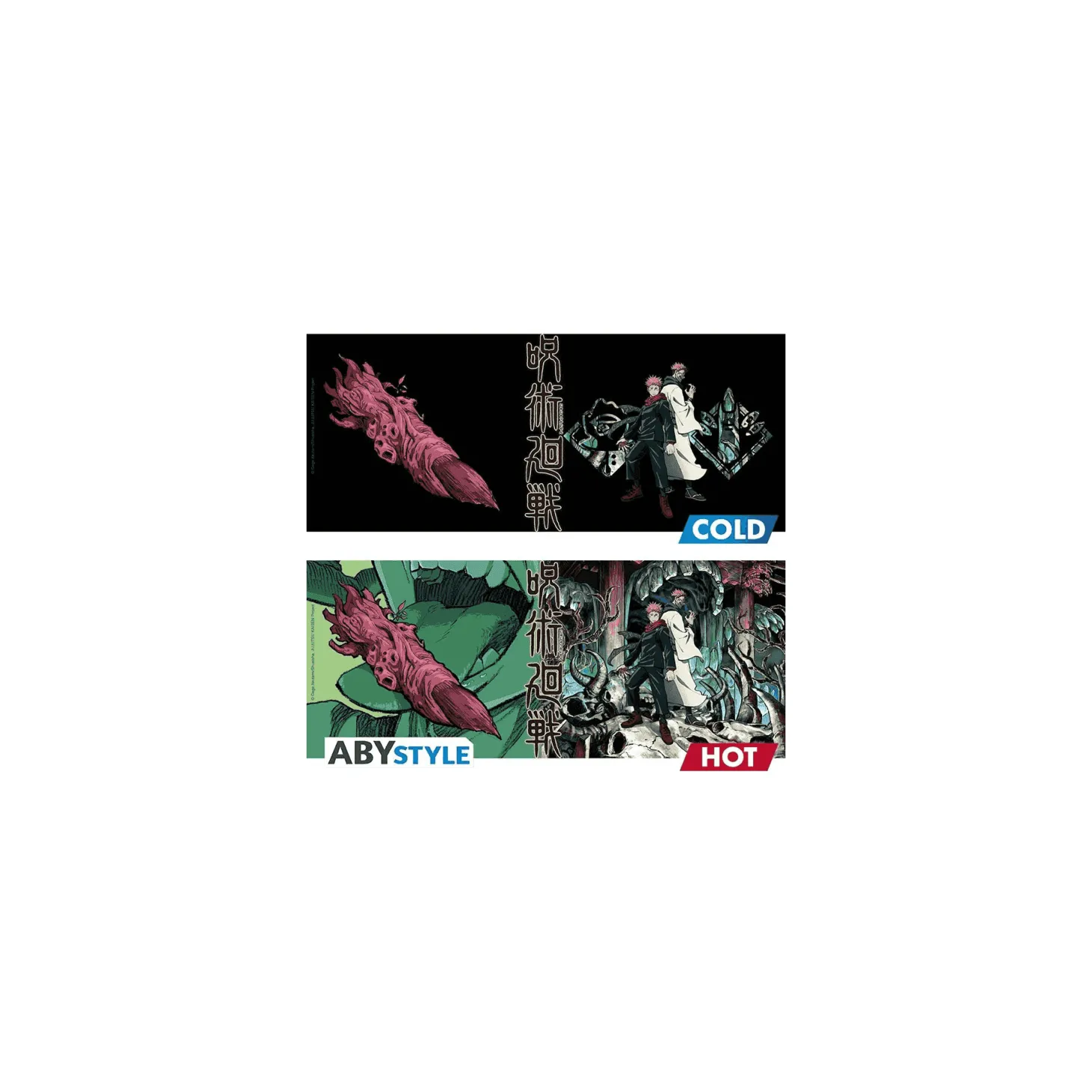 Taza mágica Itadori & Sukuna Jujutsu Kaisen 460 ml