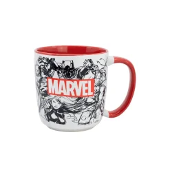 Taza de Cerámica 380 ml en Caja Regalo - Marvel Pattern